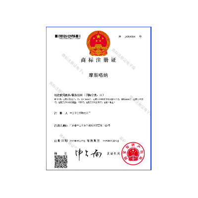 商標(biāo)證書(shū)
